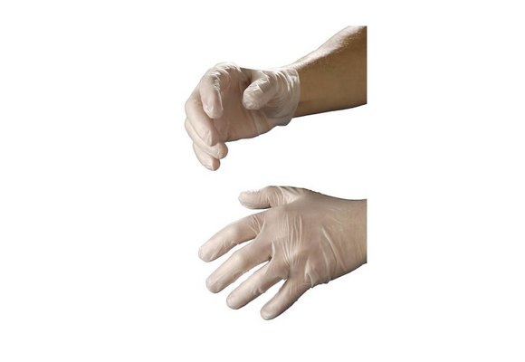 HEKA Set vinyl eerste hulp handschoenen L (per stuk)