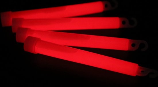 Breaklights 6" rood - 15 cm x 17 mm
