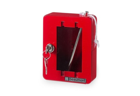 Noodsleutelkastje NK1 rood 115 x 150 x 40 mm