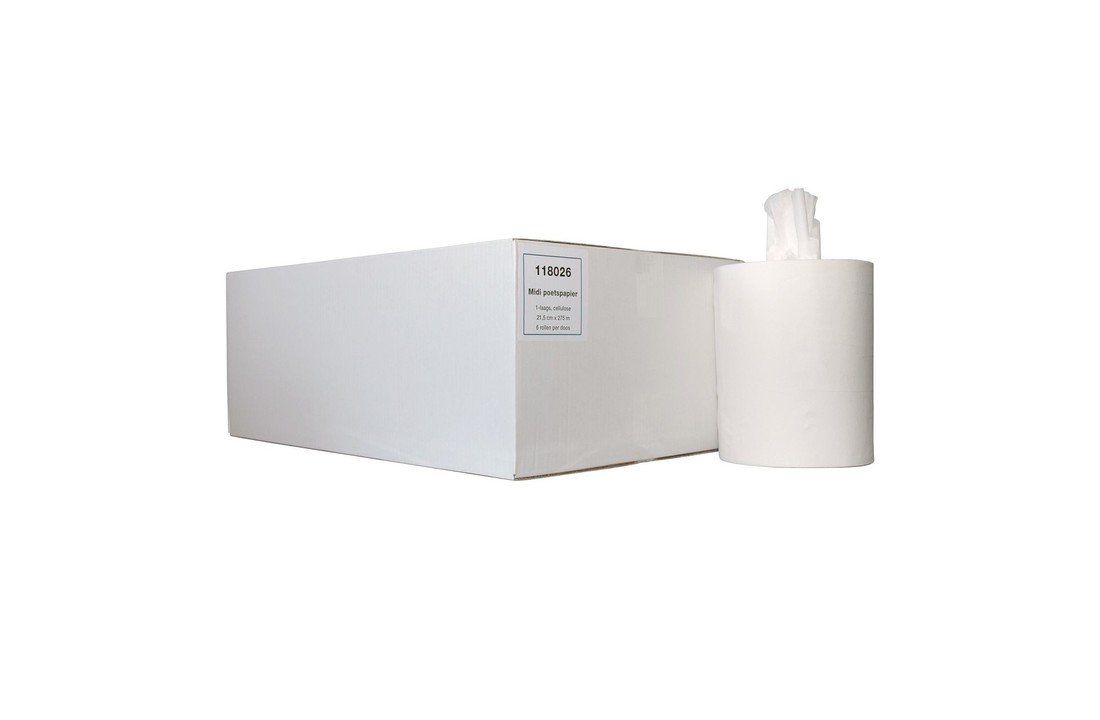 Putzpapier Midi - 6 Rollen (ohne Halter)