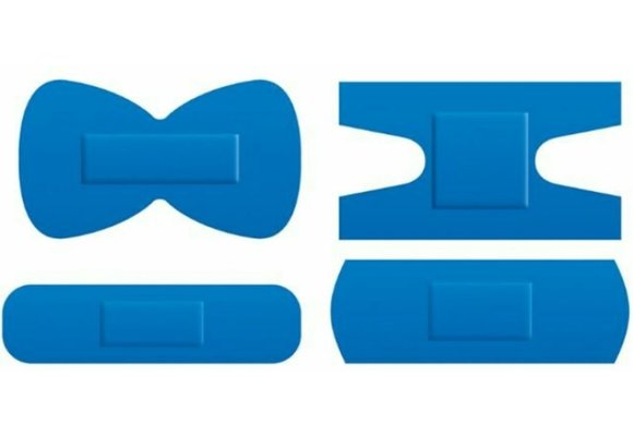 Detectaplast Universal blauwe PE pleisters, waterbestendig Assorti (100 stuks)