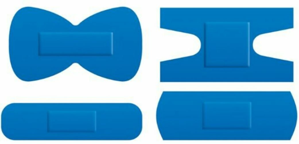 Detectaplast Universal blauwe PE pleisters, waterbestendig Assorti (100 stuks)