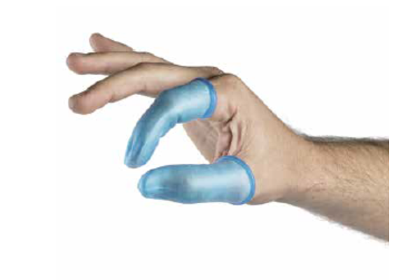 Detectaplast blauwe vingerling rubber (50 stuks)