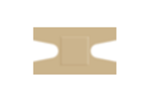 Protectaplast Elastic huidskleurige pleisters textiel 68 x 38 mm (Knokkel) (50 stuks)