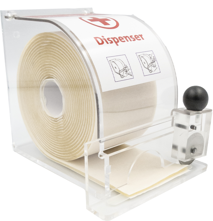 Protectaplast Dispenser 6cm x 5m met snijwiel - inclusief rol Protectaplast Elastic