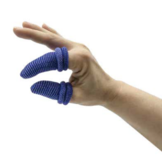 Detectaplast vingerlingen blauw textiel (30 stuks)