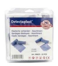 Detectaplast Blue blau elastische Binde sortiert (12 Stück)