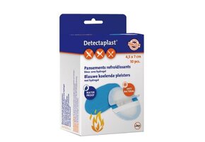 Detectaplast Premium blauwe hydrogel brandwonden pleister 43x68 mm (10 stuks)
