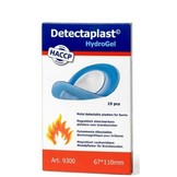Detectaplast Premium blaues Hydrogel-Verbrennungspflaster 67x110 mm (10 Stück)