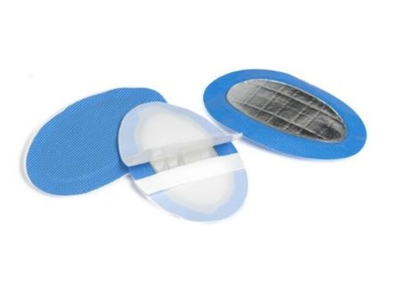 Detectaplast Premium blauwe hydrogel brandwonden pleister 67x110 mm (10 stuks)