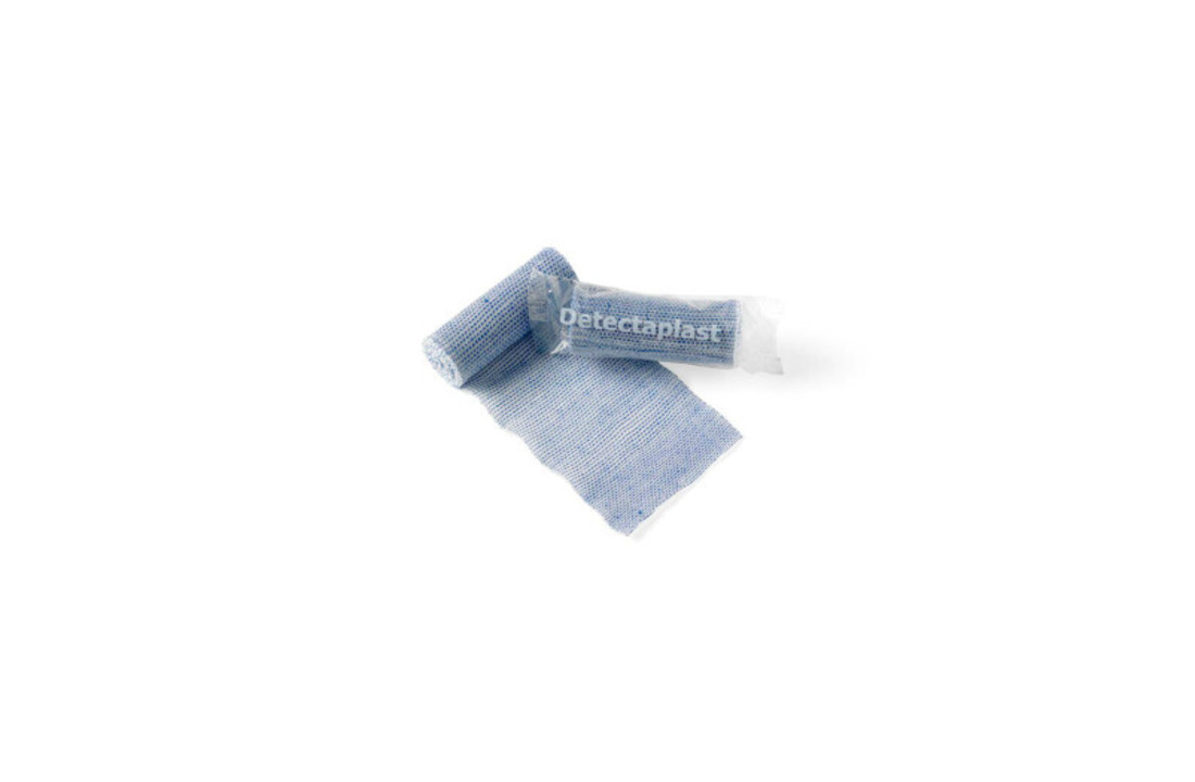 Detectaplast Blauw elastisch verband 4m x 8 cm (1 rol)