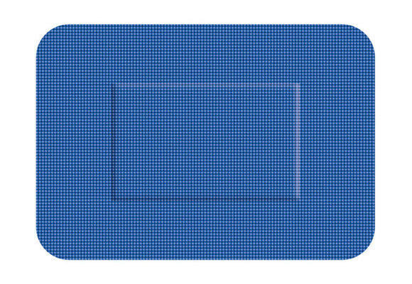 Detectaplast Universal blaues PE-Pflaster, wasserfest, 50 x 72 mm (50 Stück)