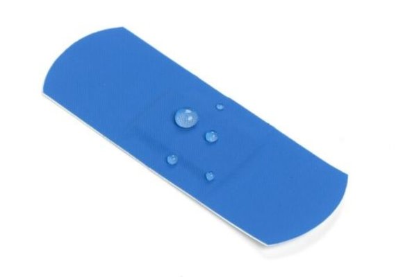 Detectaplast Universal blaues PE-Pflaster, wasserfest, 38 x 38 mm (100 Stück)