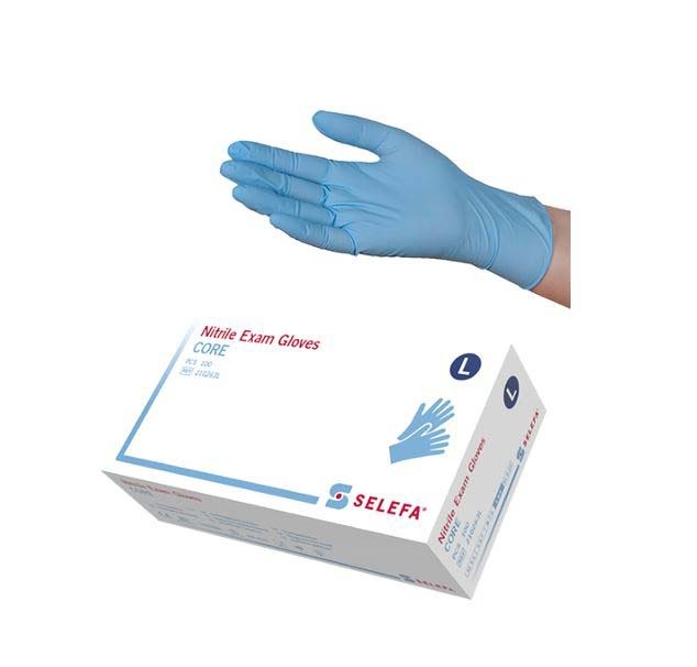 ACTIE: Selefa Nitrile Core handschoenen nst pdv blauw (10 x 100 stuks)