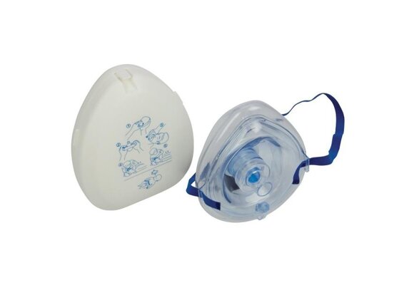 Beatmungmaske in Kunststoff-Box