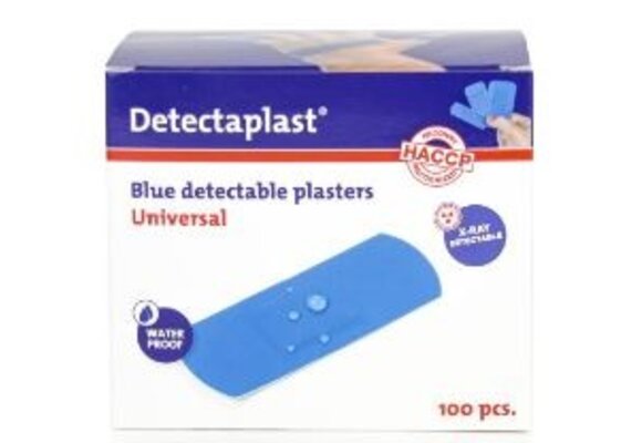 Detectaplast Wasserdicht Blau Röntgen patches PU - 25 x 72 mm (100 Stück) - Copy