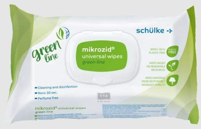 Mikrozid universal wipes green line (114 stuks)