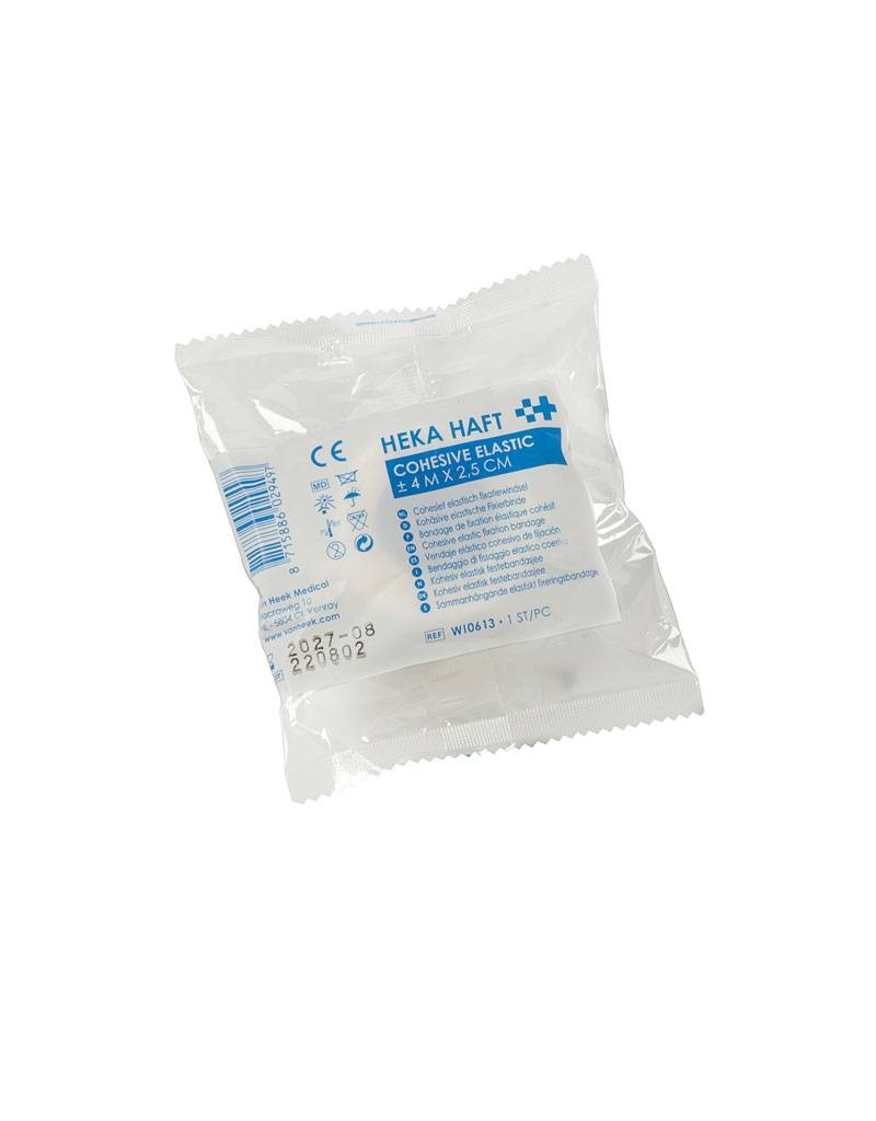 HEKA Haft selbstklebende elastisch fixatiebandage- 4 m x 2,5 cm (per stuk)