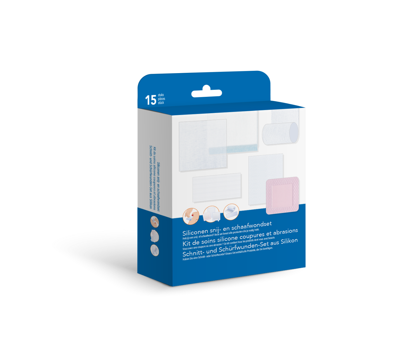 Heka Siliconen snij- en schaafwonden set