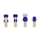 Wasserbeständige blaue Pflaster 50 Stück (PU) - Fingerkuppenverband - HACCP