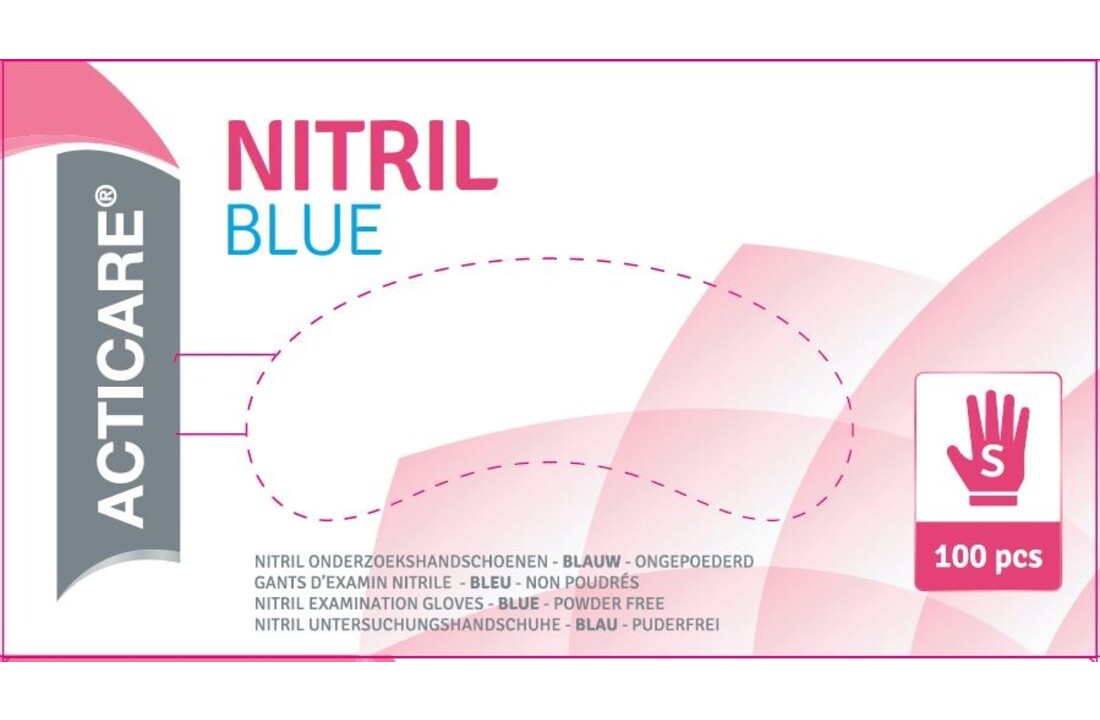 Acticare Nitril Handschoen - Blauw (10 x 100 stuks)