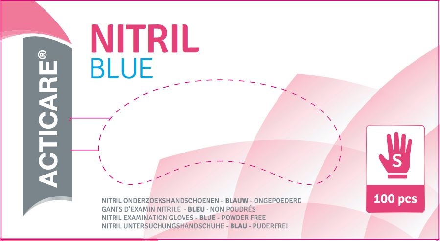 Acticare Nitril Handschoen - Blauw (10 x 100 stuks)