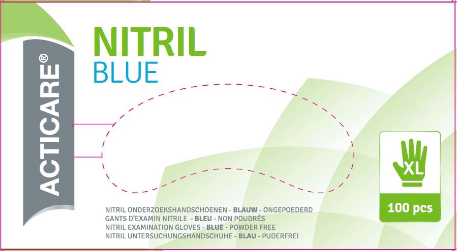 Acticare Nitril Handschoen - Blauw (10 x 100 stuks)