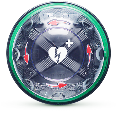 Rotaid Solid Plus Alarmed Transparent  (Green Band + Red Arrows)