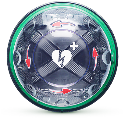 Rotaid Solid Plus Alarmed Transparent  (Green Band + Red Arrows)