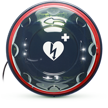 Rotaid Solid Plus HEAT LED Alarmed Transparent - Green +Red band