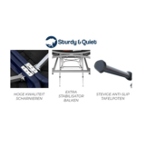 Opklapbare Massagebank - 3-Delig - Zwart