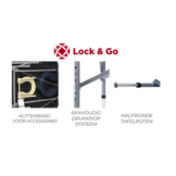 Opklapbare Massagebank - 3-Delig - Zwart