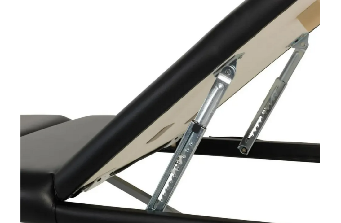 Opklapbare Massagebank - 3-Delig - Zwart