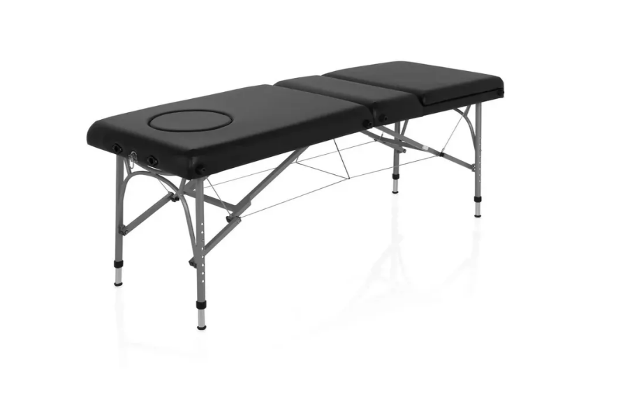 Opklapbare Massagebank - 3-Delig - Zwart