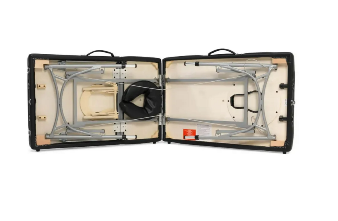 Opklapbare Massagebank - 3-Delig - Zwart