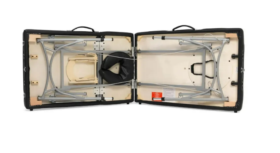 Opklapbare Massagebank - 3-Delig - Zwart