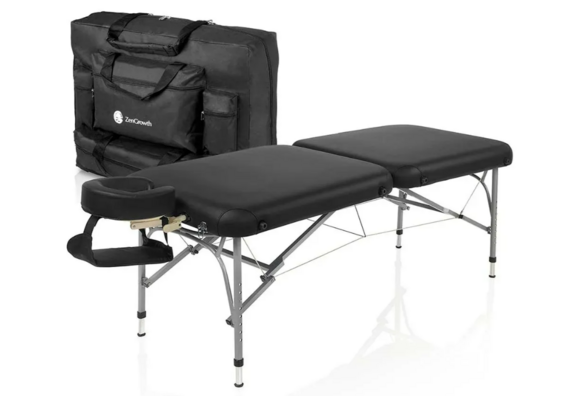 Opklapbare Massagebank - 2-Delig - Zwart