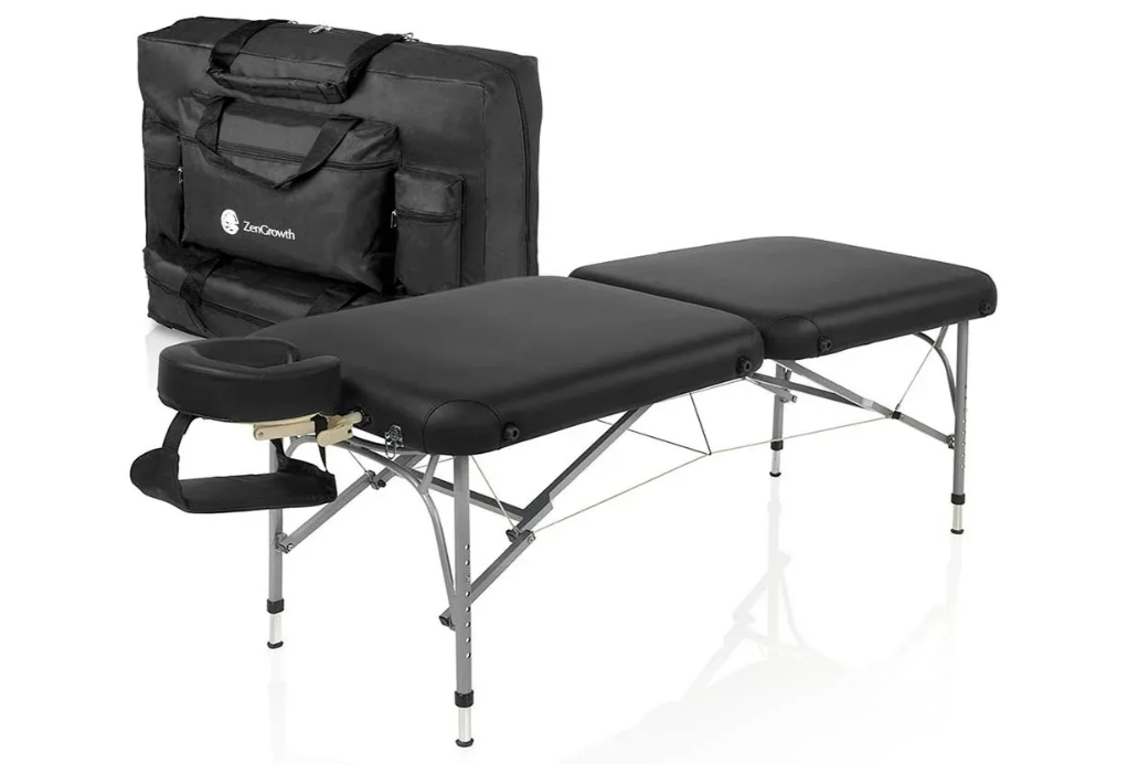 Opklapbare Massagebank - 2-Delig - Zwart