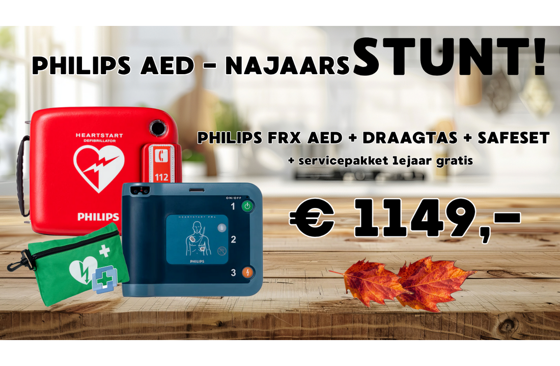 Philips Heartstart FRX AED + Draagtas