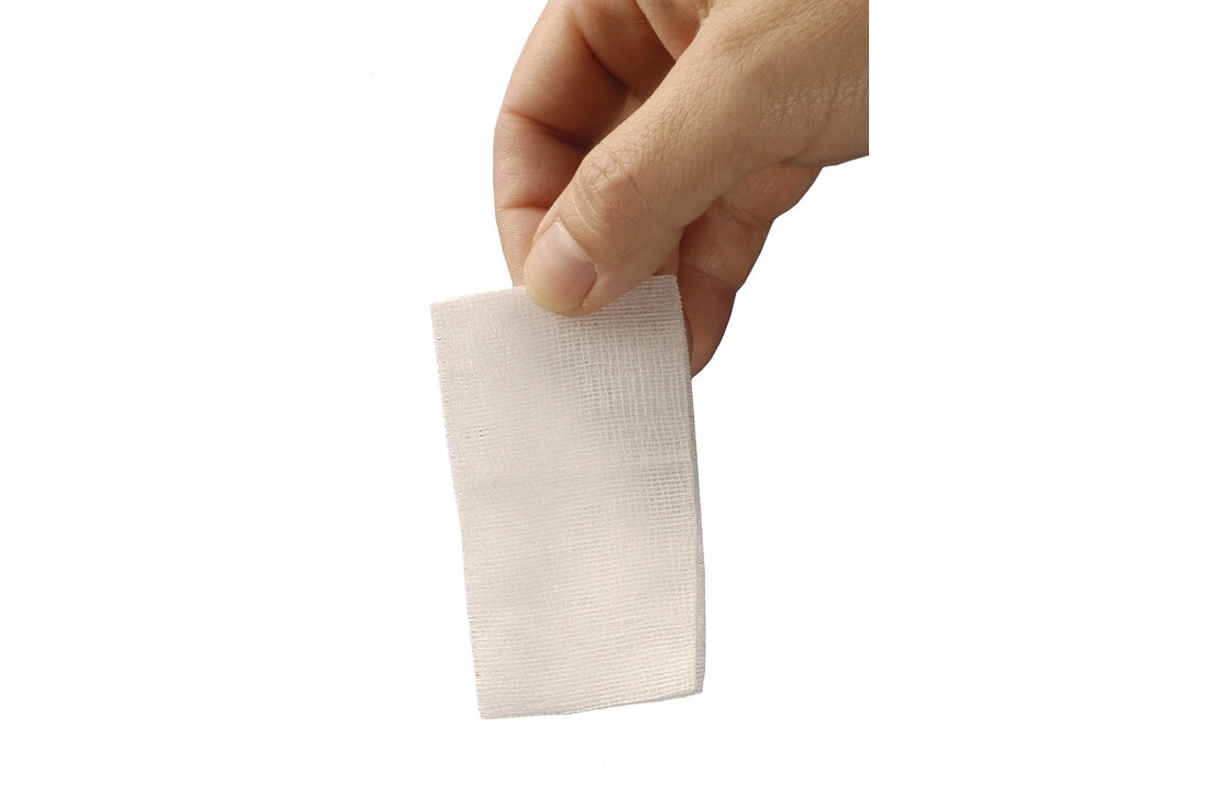 HEKA pres hydrofiel gaaskompres - 5 x 5 cm -steriel - 8 laags