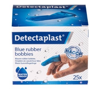 Detectaplast blauwe vingerling rubber (50 stuks)