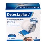 Detectaplast Elastisches blaues Textilpflaster, auf Rolle, 6 cm x 5 m