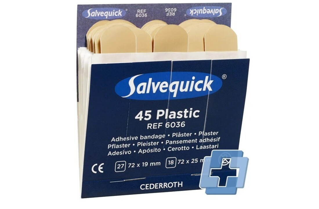 Salvequick Pleister Voordeelbundel – Kunststof + Textiel