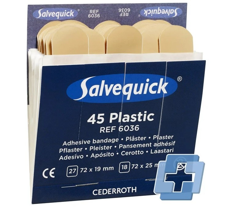 Salvequick Pleister Voordeelbundel – Kunststof + Textiel