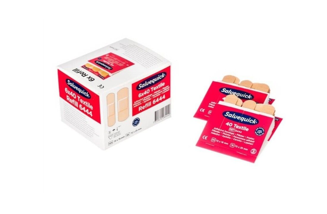 Salvequick Pleisterdispenser Navulset – Kunststof + Textiel