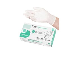 Nitrilhandschuh Selefa weißes Pulver frei (200 Stück)