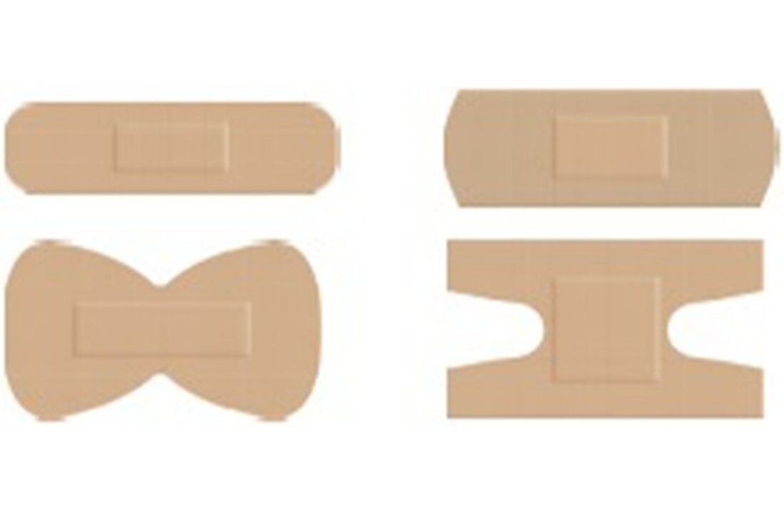 Protectaplast Elastische hautfarbene Pflaster Textil sortiert (100 Stück)