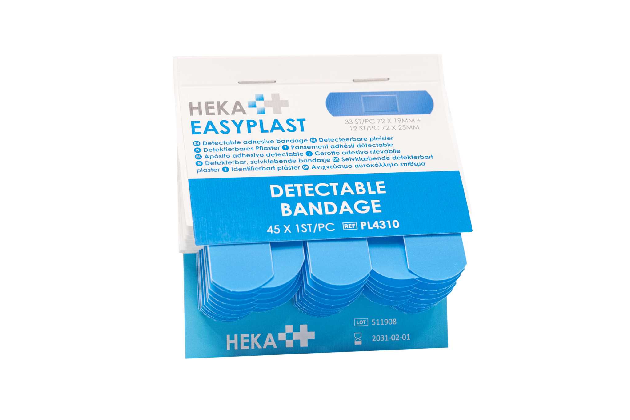 HEKA Easyplast navulling detectable (6x45 stuks)