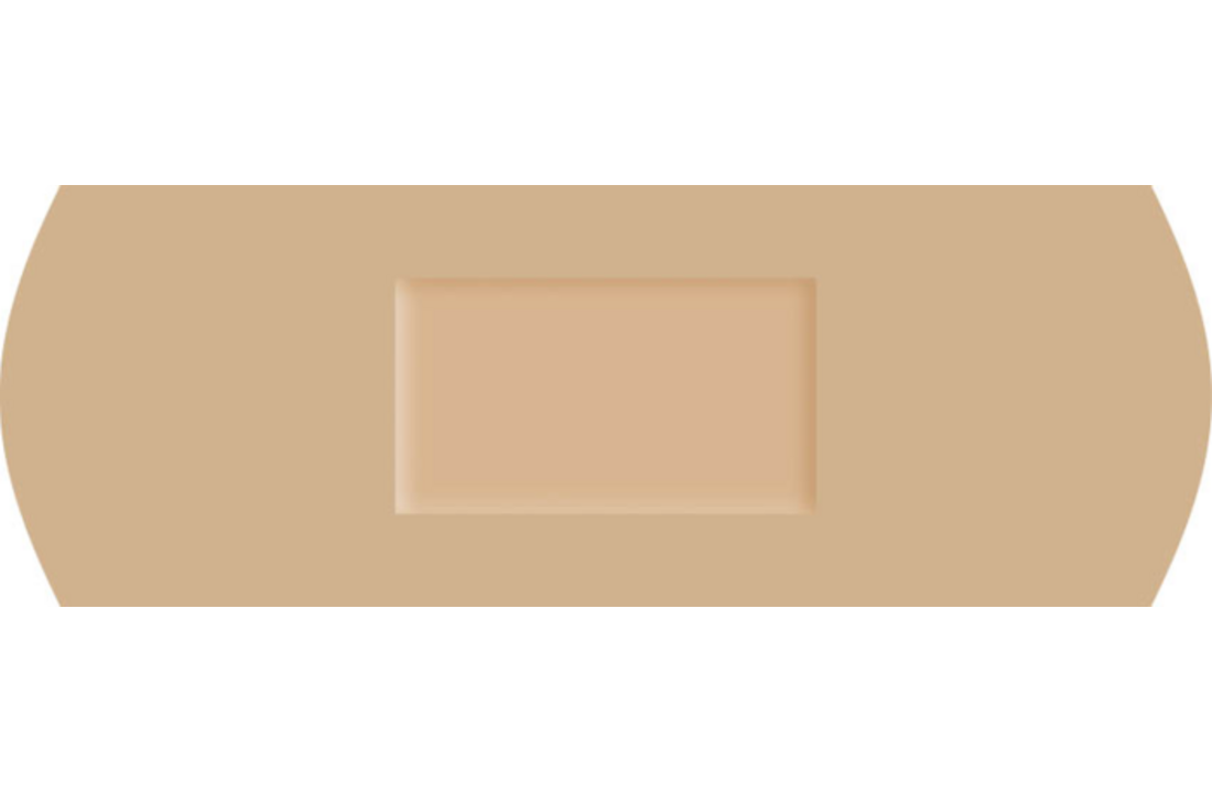 Protectaplast Universal hautfarbene PE-Pflaster 25 x 72 mm (100 Stück)