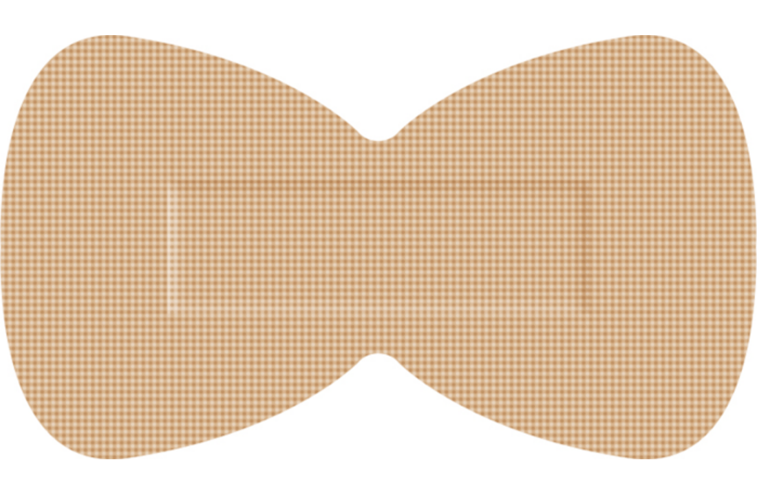 Protectaplast Elastische hautfarbene Pflaster Textil 68 x 38 mm (Butterfly) (50 Stück)
